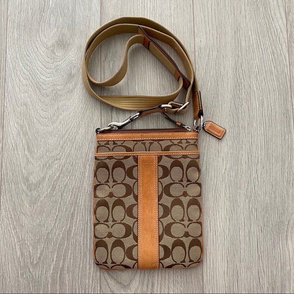 Coach Canvas Cross Body Bag
